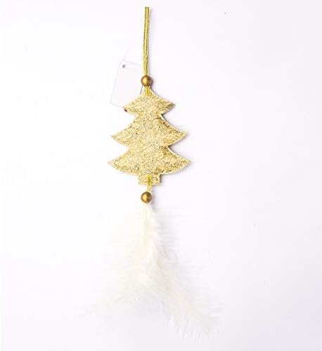 XTYZIL Украса за Коледната елха на ZQ 2 опаковки, Аксесоари за Коледната елха, Украса на сцената, Стил: Коледно дърво (Златен) (Цвят: сребрист)