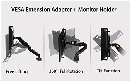 Поддръжка на удлинительного адаптер VESA EODNSOFN За монитори с диагонал от 17-27 см Без монтажни отвори за Монтиране на LCD дисплея (Цвят: както е показано, размер: един размер)