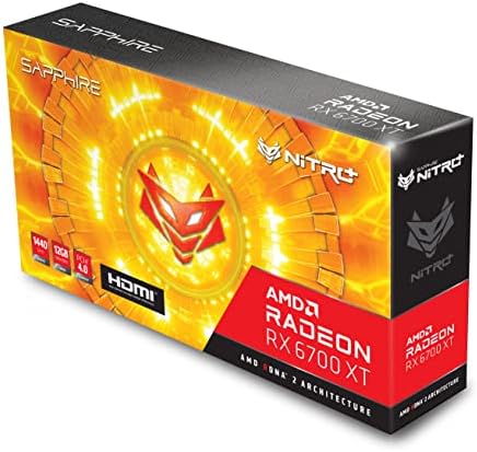 Детска видео карта Sapphire 11306-01-20G Nitro + AMD Radeon RX 6700 XT с 12 GB GDDR6, AMD RDNA 2