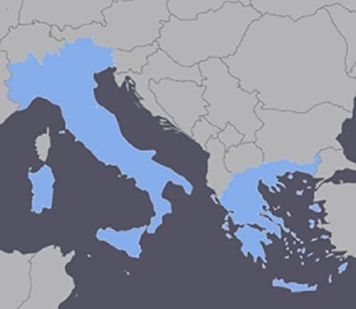 GGM Enterprises LLC GPS-карта на Италия и Гърция 2022 за устройства на Garmin