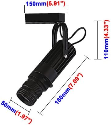 LUMINTURS 10 Watt led лампа с изображение на пистата, Хирургична лампа с Регулируемо Фокусно Разстояние, Лампа, Съвместим с Двухлинейным писта (тип L) Топло бяло