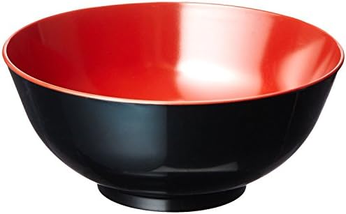 Честит продажба HSNB-MRB52L, Червено-Черни Меламиновые Чинии за супа с юфка Udon Ramen 52 грама