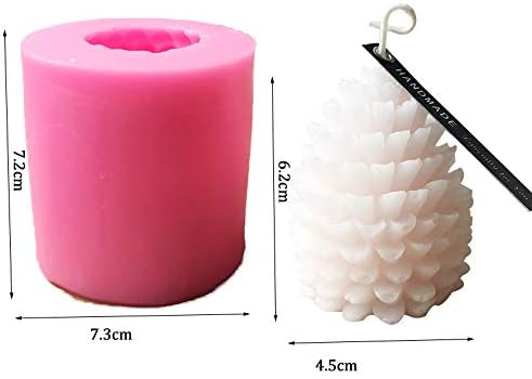 XIIQIU 3D Форма за Свещи От шишарката Силиконови Форми на Ръчно изработени Форма За Извършване на Ароматерапевтических Свещи САМ Формата За Сапун Инструмент За Печене на торти с Фондан Коледен Подарък Занаяти
