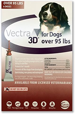 Vectra 3D за кучета с тегло над 95 паунда 6 дози