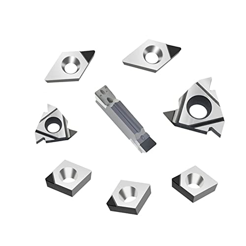 MABUARN ППР Стругове вмъкване на Разход на определени за струг с ЦПУ Подмяна на набиране на притежатели на стругове инструменти, Сменяеми пластини за обработка на алуминий и мед, смесени 8 парчета или 7 парчета (за