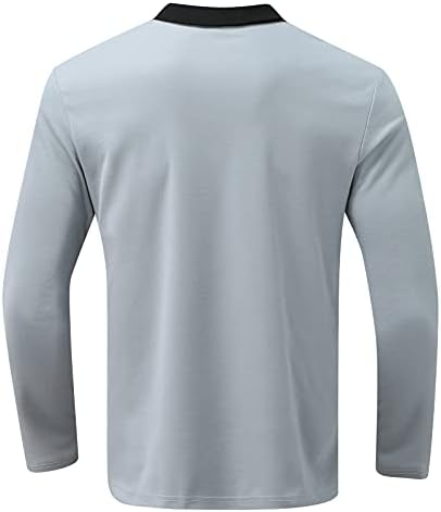 YHAIOGS Мъжки Тениски, Мъжки Поло блузи, Памучни Мъжки Обикновена Риза Поло с Къс Ръкав, Ежедневни Ризи за Мъже