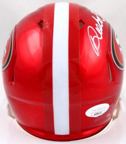 Мини-Каска San Francisco 49ers Flash Speed с автограф на Дибо Сэмюэля - JSA * Бели мини-каски NFL с автограф