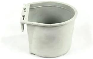 The РОП Shop | (Опаковка от 200 броя), Сив чашка в клетка с Обем 0,5 литър / 8 течни унции за закачане на вода и храна за домашни любимци
