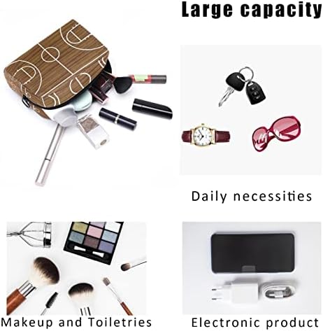 Косметичка TBOUOBT за жени, козметични чанти, Голям Чанта за Тоалетни Принадлежности, Пътен Подарък, Баскетболно Игрище с Дъски