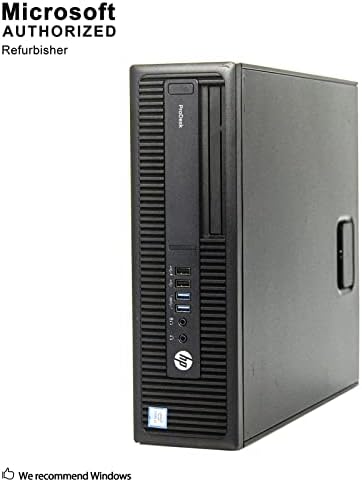 PC малък форм-фактор HP ProDesk 600 G2, Intel Core I3-6100 3,7 Ghz, 12G DDR4, 1T SSD, DVDRW, WiFi, BT, ДП, VGA, 64-битова версия на Windows 10 Pro -Поддръжка на множество езици Английски / испански / френски (обновена)