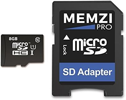 MEMZI PRO 8 GB 90 MB/s. Карта памет от клас 10, Micro SDHC карта с адаптер за SD за цифрови фотоапарати Polaroid iXX090, i20X29, iS085, iS048