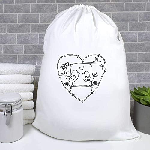 Чанта за дрехи Azeeda Love Birds in Heart /Пране/Съхранение (LB00022476)