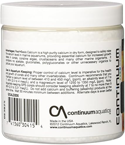 Continuum Aquatics Reef Basis Calcium - Кальциевый прах за морски риби и рифови аквариуми с морска вода