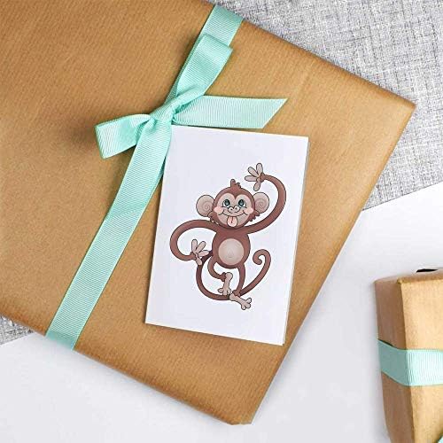 4 подарък етикети/етикет Смелият обезьянка (GI00033415)