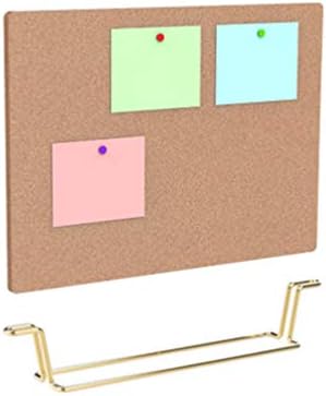 Corkboard дъска STOBOK обявата с Желязна Стойка игри на Дъска за Съобщения с Дървена Жени Memo Обяви за Офиса, Дома, Училището (База от Розово Злато)