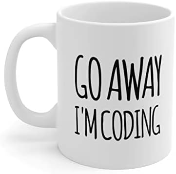 Panvola Персонални си отиде, аз Кодирую Индивидуален Coder Компютърно Програмиране Програмист Бала Керамични Кафеена Чаша 11 грама