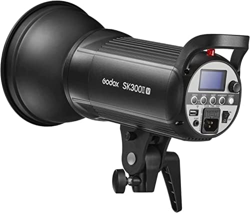 Godox SK300IIV w/Godox SB-UE 47 /120 см Софтбокс 300Ws Студийная светкавица GN58 5600K 2,4 G с led моделирующей лампа Bowens Mount Студиен стробоскоп Monolight за фотография (обновена версия SK300II)