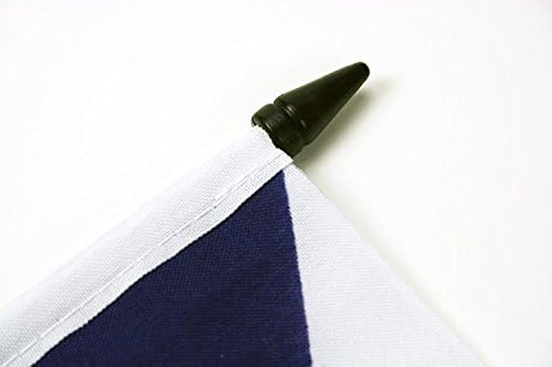 ФЛАГ на АЗЕРБАЙДЖАН Тенис на Знаме на Племето Инну 5 x 8 - Тенис на знамето на нацията Инну-Монтанье 21 х 14 см - Черна Пластмасова Пръчка и основата на