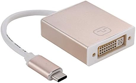 Мрежови продукти LUOKANGFAN LLKKFF 10 см Кабел-USB адаптер-C/Type-C 3.1 към DVI 24 + 5, за MacBook 12 инча Chromebook Pixel 2015, tablet, Nokia N1 (злато) от серията USB Type-C (цвят: златен)