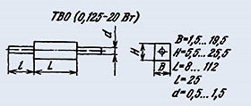 Резистор ТВО-0,25 0,25 W 27 COM СССР 4 бр.