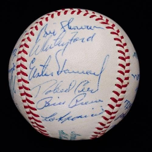 Играта топката е по-Висша проба от 1958 г., A. L. All Star с автограф OAL Топка с Мики Мэнтлом и Тед Уильямсом JSA - Бейзболни топки с автографи