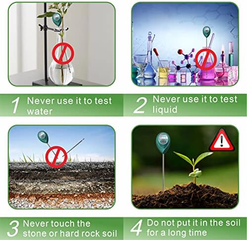XLUX Дълга Сонда за измерване на влажност на почвата Задълбочено Прилагане, Индикатор за контрол на водата, Влагомер за Външни Стайни растения в Големи Саксии, Цветя, Градинарство, Селско Стопанство, 2 опаковки