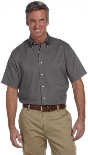 Мъжка риза Van Heusen с къс ръкав Regular Fit Oxford Монофонични