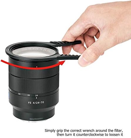 Комплект гаечных ключове за филтър на обектива на камерата: PROfezzion, 3 комплекта гаечных ключове за филтър ND UV CPL, подходящ за дърворезба на обектива 37-52 мм 55-72 мм 77-95 мм за Nikon Canon Sony, Olympus, Fujifilm,