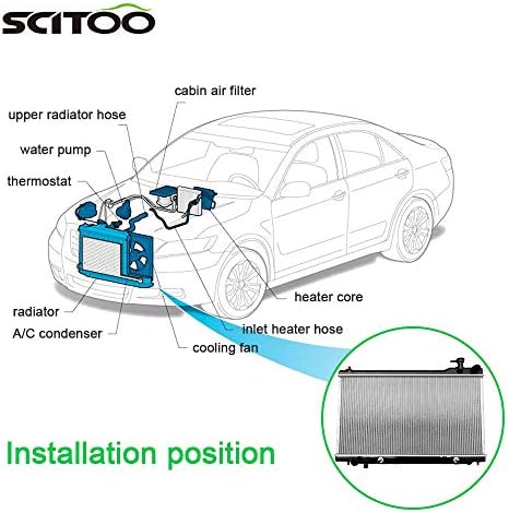 SCITOO Авточасти Radiator2588 са Подходящи в периода 2003-2007 г. за Infiniti G35