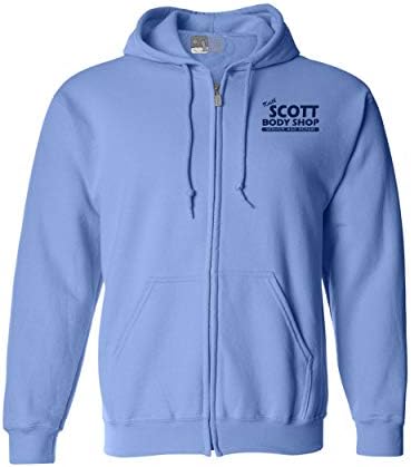 Hoody с качулка на цип Keith Scott Body Shop TV с пълен Принтом от двете страни