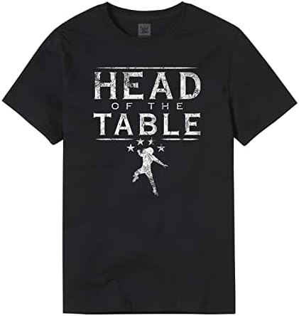 Тениска на WWE Authentic Носете Roman Reigns Head of The Table Черен цвят