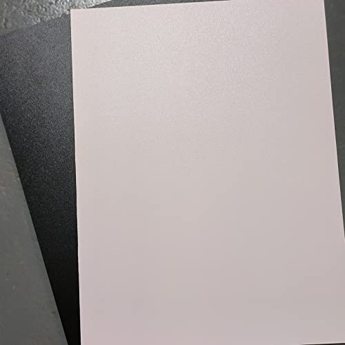 5 Опаковки лист ABS-пластмаса, 12 x 16 x 0,06 Бял Дебел лист с гладки текстурирани завърши чудесно за DIY, автомобилостроенето, роботиката и промишленост (12 x 16x 0,06, бяла)