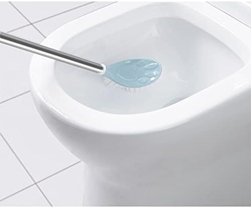 Четка за тоалетна Потребителска Четка за тоалетна Стенни Четка за почистване на тоалетната чиния 360 ° Без задънена четки за тоалетна, подходящо за тоалетни общежития и компания Четка и държач за тоалетна (Цвят: синьо)