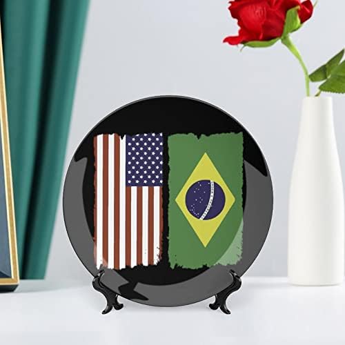 Американската Бразильскаякерамическая Декоративна Чиния с Поставка За Поръчка от Костен Порцелан Домашна Чиния за Всекидневна Домашна Кухня
