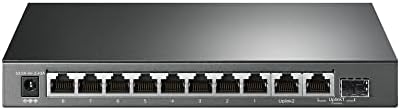 TP-Link TL-SG1210MP, 8-port gigabit switch PoE, 8 порта PoE + капацитет 123 W, с 2 Гигабитными порта на възходящата комуникация + 1 комбинирани SFP слот, щепсела и да играе, расширяй, режим приоритет и изолация, защита