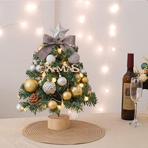 HOZOH Корейската Версия на Маса Мини-Коледно Дърво, Коледно Дърво, Коледна Украса Доставка на Пратката Коледна Елха 45 см Дърво с лампа