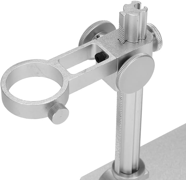 ZYZMH Поставка от Алуминиева Сплав USB Поставка за Микроскоп Притежателя Скоба Мини-Настолна Поставка Рамка за Ремонт микроскоп Запояване (Цвят: A, размер: 35 мм)