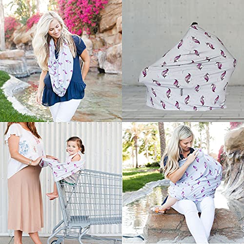 Стоки с покритие - Седалка за хранене на жени, Универсален шал за кърмене, калъф за носене на бебето и Кърпа за стайлинг на коса с уникални модели (черен)