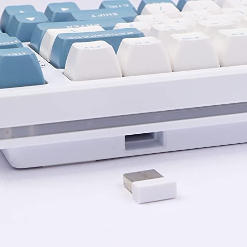 Безжична Ръчна клавиатура EPOMAKER EP75 75% с гореща Замяна и Спирала USB-кабел Puff Aviator