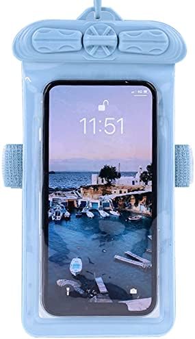 Калъф за телефон Vaxson, Съвместим с водоустойчив калъф vivo iQOO U3x Dry Bag [Без защитно фолио за екрана] Син