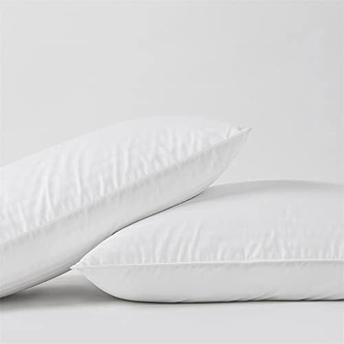 Хотелски възглавници за сън, защита на врата, е Бавен отскок, Пълнител от микрофибър, Памук калъф (Цвят: A, размер: 80x80 cm)