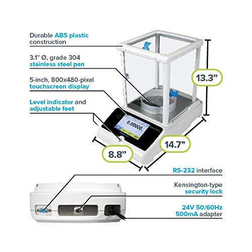 Аналитични Везни Adam Equipment EAB 414i Equinox Капацитет 410 грама, Яснотата на 0,0001 g