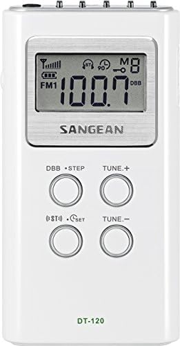 Sangean America DT-120 БЯЛ SANGEAN AM/FM СТЕРЕО РАДИО PKT SZ БЯЛ