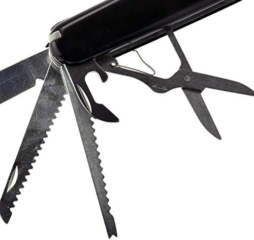 Сгъваем Джобен нож ASR Outdoor 16 в 1 Adventure Tool, 4 инча - Черен