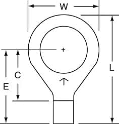 3 М 1/2 Размер на шипове 12-10 AWG Неизолированный Свързващ Пръстен стяга 50PK