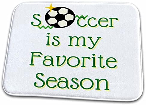 Текст 3dRose Soccer от Socer - любимия Ми сезон - Постелки за баня (rug-373492-1)