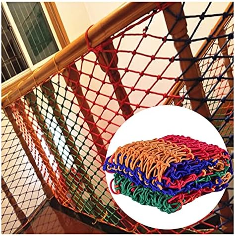 Защитна мрежа за стълби AWSAD, Защитна мрежа за балконной стълби, Защитна мрежа за легла-на тавана, Мрежа за декор Парапети парапет за балкон, Адаптивни цвят: мрежа 8 см, размер: 4x8 м (13,1 × 26,2 фута)