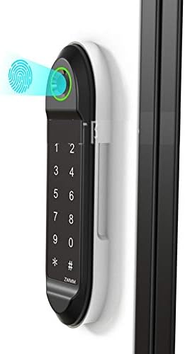 SMLJLQ Бесключевой Заключване за врати на гардероба с отпечатъци от пръсти и Парола, Биометрични Електрическа брава за Шкафове с чекмеджета (Цвят: A)