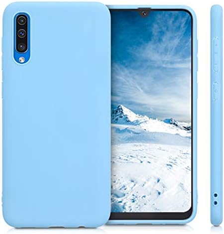Калъф kwmobile TPU, Съвместим с Samsung Galaxy A50 - Мек е Елегантен и Гъвкав Защитен Калъф За вашия телефон - Dove Blue