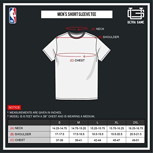 Мъжки t-shirt Ultra Game НБА от Арочного Плексиглас с къс ръкав